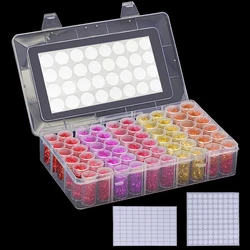 24/30/60 Bottles 5D Diamond Painting Tools Storage Box Diamond Painting Accessories Tools Bead Mosaic Storage Container Case