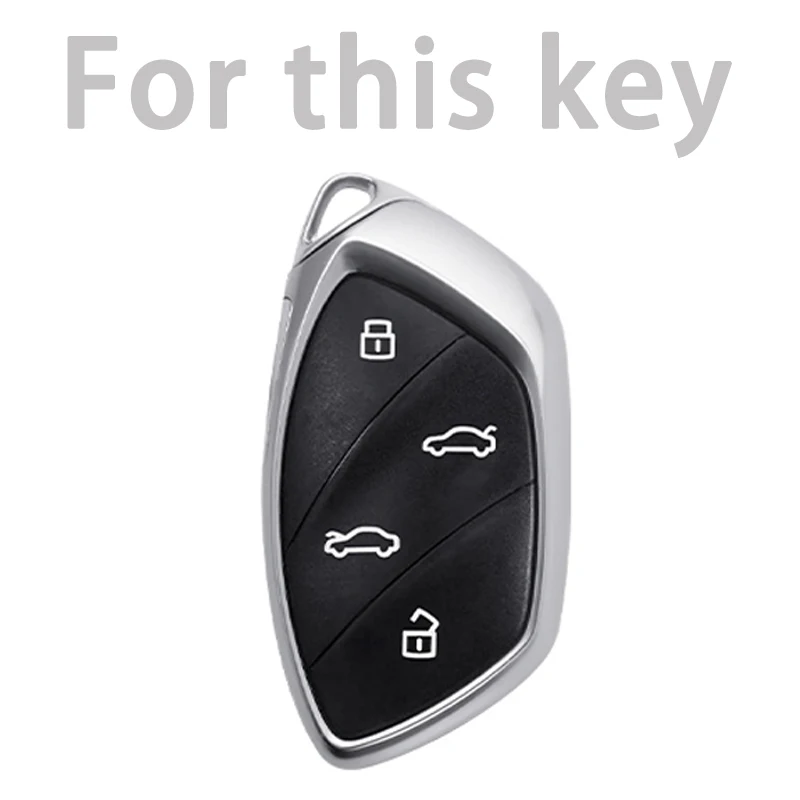 Soft TPU Car Key Case Cover For MG6 EZS HS EHS MARVEL X MARVEL R Electric Roewe RX5 I6 I5 RX3 RX8 ERX5 MG ZS EV2021 Keychain