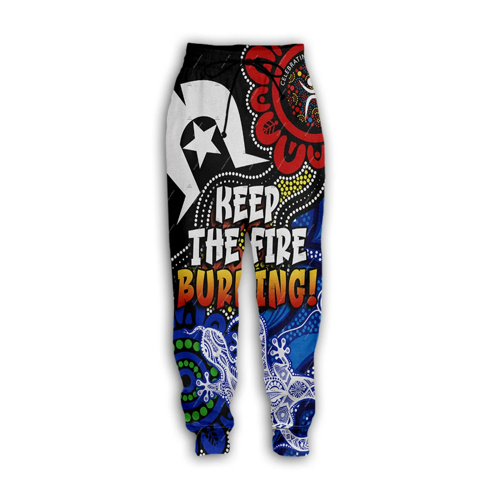 Newest Australia kangaroo Aborigine Retro Indigenous Tattoo Vintage 3DPrint Casual Harajuku Jogger Sweatpants Trousers Pants X5
