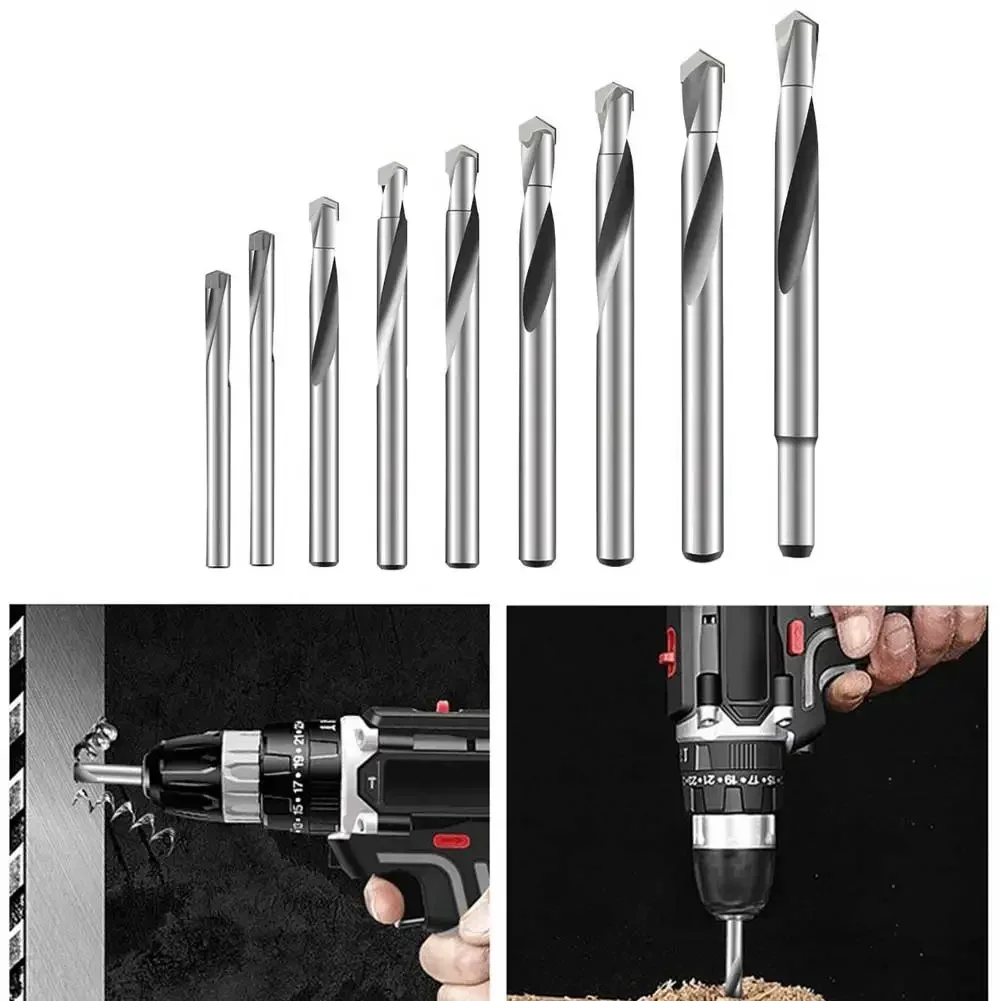 

Drill Bits Alloy Drill Bit 2/5pcs Alloy Drill Bit High-hardness Silver Cast Iron High-Hardness Alloy Drill Bit