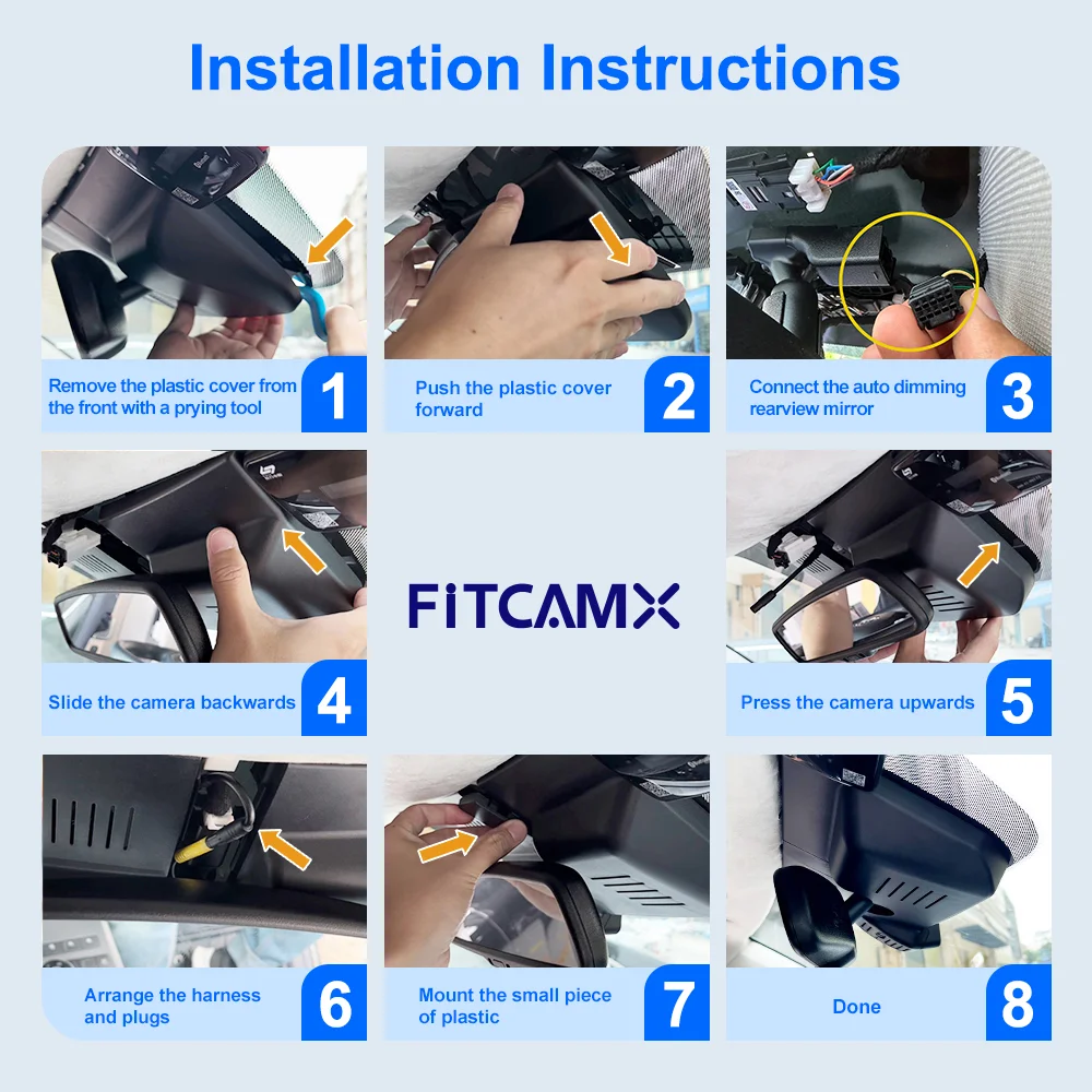 FITCAMX 4K Dashcam for Kia Niro & Niro EV 2017-2026, WIFI APP Connected Car… - Image 5