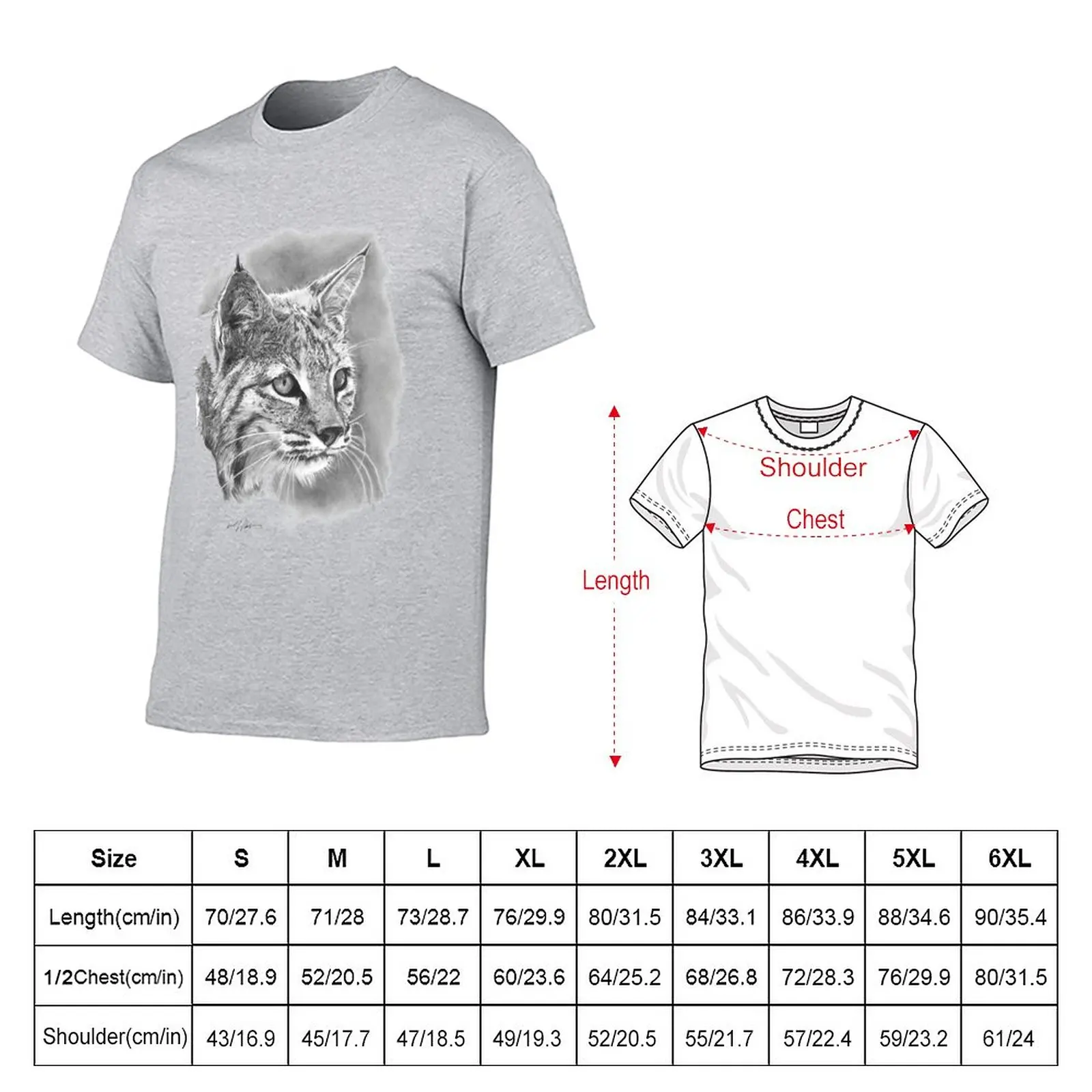 Bobcat - Big Cat - Wild Cat T-Shirt Blouse anime plain t-shirt sweat shirt big and tall t shirts for men