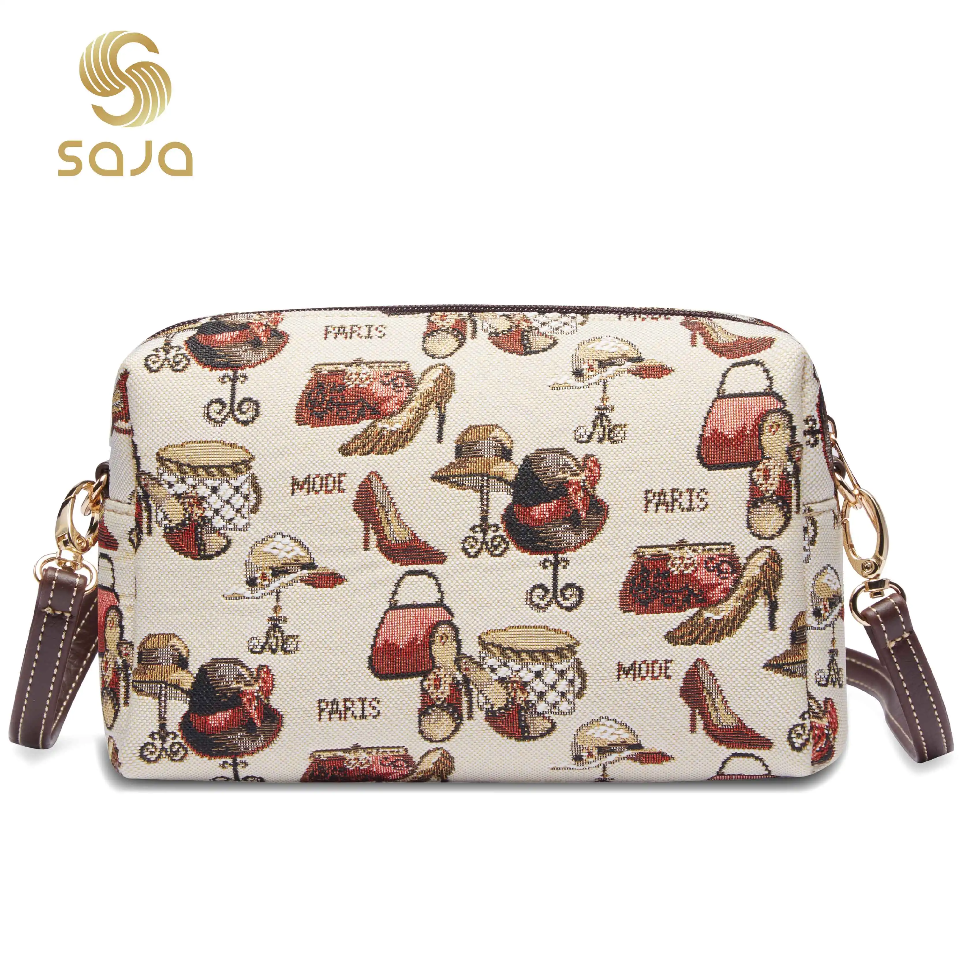 

SAJA Women's Bag Tapestry Shoulder Bag Shoe & Hat Handbags Pouch Wallet Travel Bags For Women Female Tote Bag Mobile Phone Bag