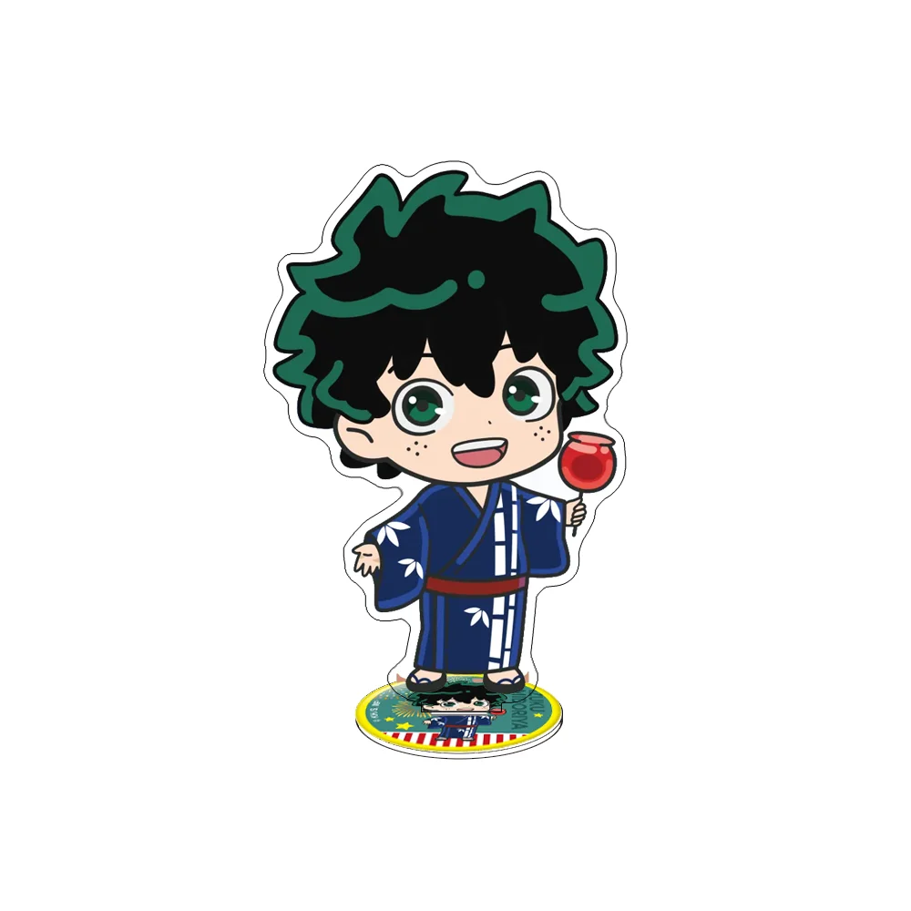 My Hero Academia CAFE 10CM Double Sided Acrylic Stand Keychain 2026 New Anime Stand Izuku Katsuki Shota DABI Decor Desk Display