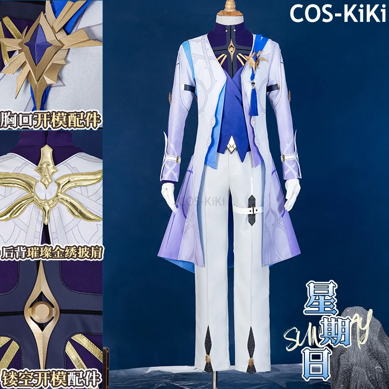 

COS-KiKi Honkai: Star Rail Sunday игровой костюм крутая красивая униформа косплей костюм Хэллоуин карнавальная вечеринка наряд для ролевых игр мужской