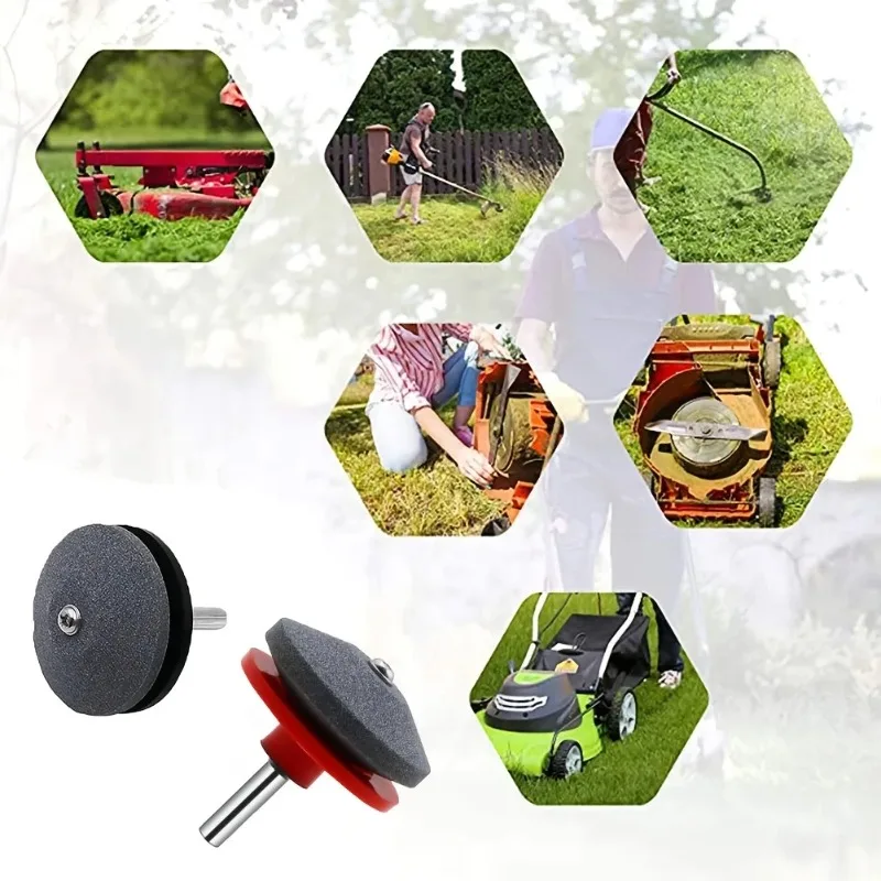 

Sharpening Made Easy Electric Lawn Mower Sharpener with Wear-Resistant Grinding Head and Whetstone Sander