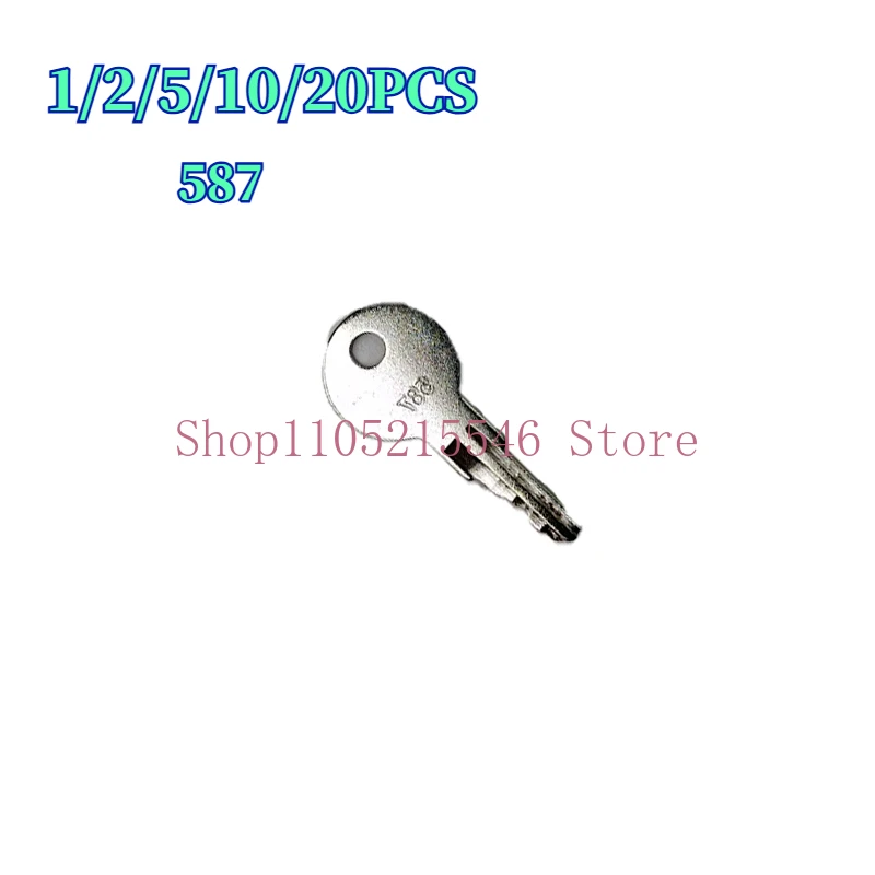 1/2/5/10/20PCS 587 Key For JLG Heavy Construction Equipment 7012587 Ignition Starter Key 587 ELI80-0106