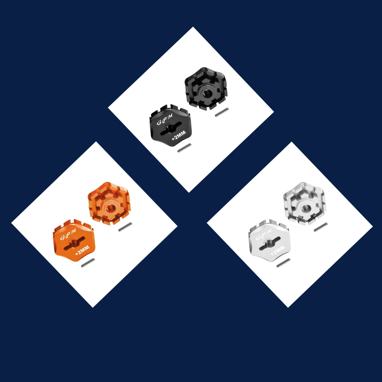 

Алюминиевая ступица колеса GPM с шестигранной головкой (+2 мм) для TRAXXAS 1/10 Maxx, Maxx W/WideMaxx 2.0 8956