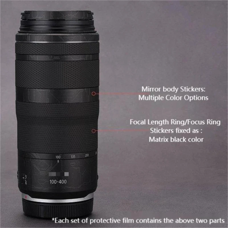 RF100400 Camera Lens Body Sticker Coat Wrap Protective Film Decal Skin For Canon RF 100-400mm F5.6-8 IS USM 100-400 RF100400MM