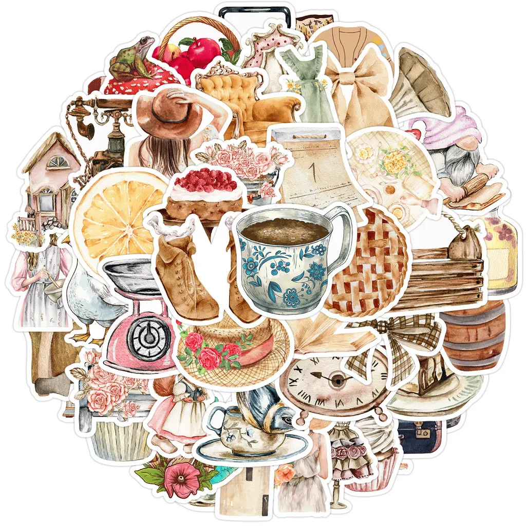 50pcs Aesthetic Graffiti Stickers - Waterproof Decorative Decals for Water Cups, Phones Computers Notebooks(Anime Worlds Store)