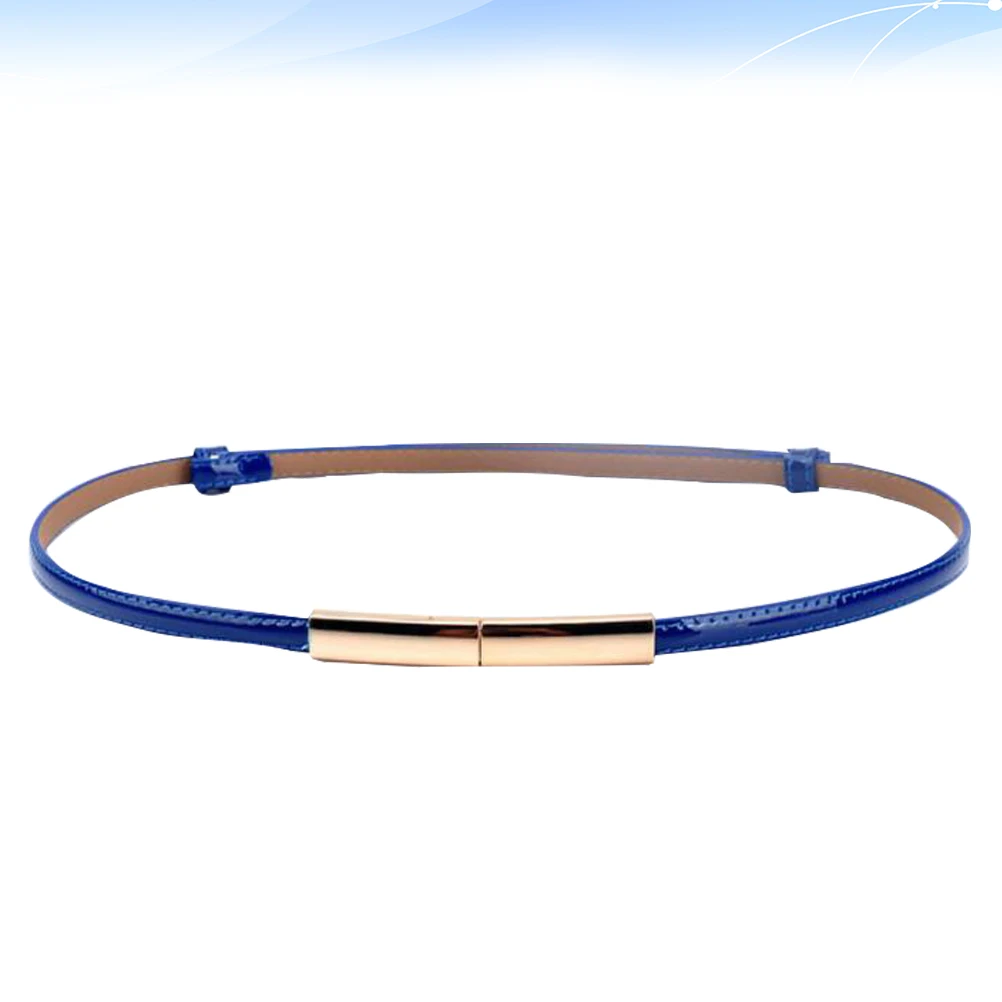 

Thin Belt Women Dress Accessory Blue Adjustable Ladies Waistband Party Elegant Wedding Bridal Photoshoot Decor