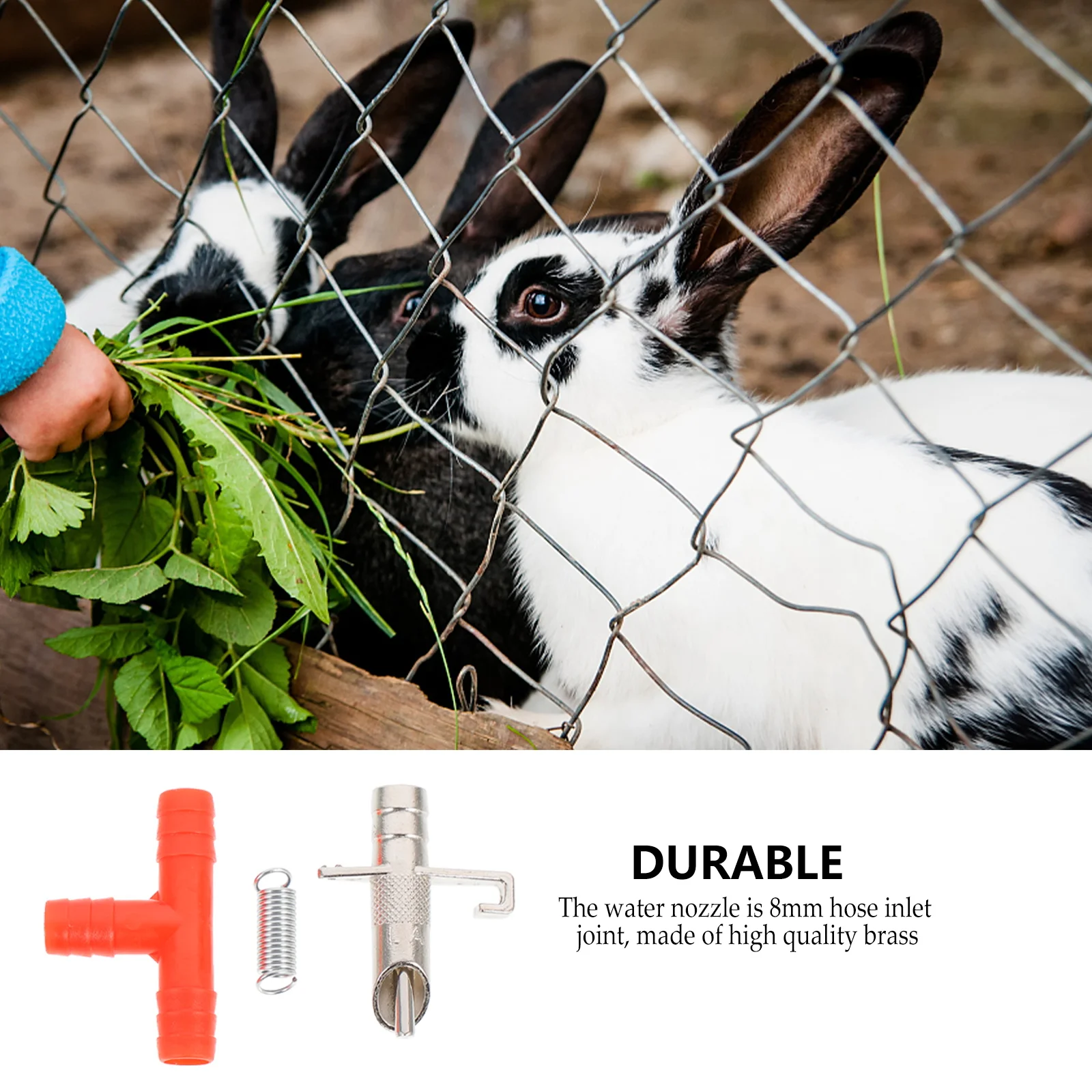 

30 Pcs Automatic Drinking Fountain Feeders Bird Galvanized for Animals Waterer Rabbits