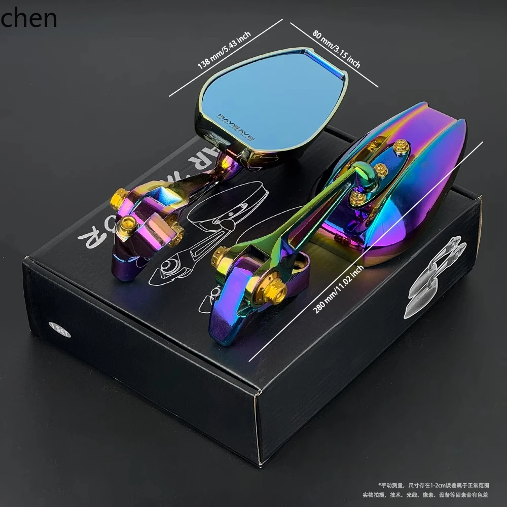

ZML electric vehicle motorcycle rearview mirror anti-glare waterproof aluminum alloy rearview mirror universal model