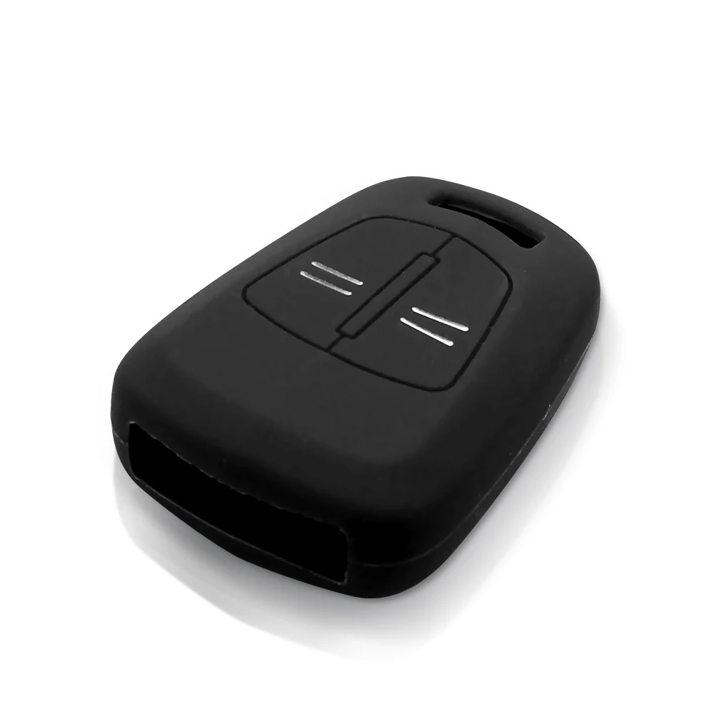 KEYYOU For Opel Vauxhall Corsa D ASTRA H Meriva Holden Astra Zafira Signum Agila Vectra 2 Buttons Silicone Car Key Case Cover
