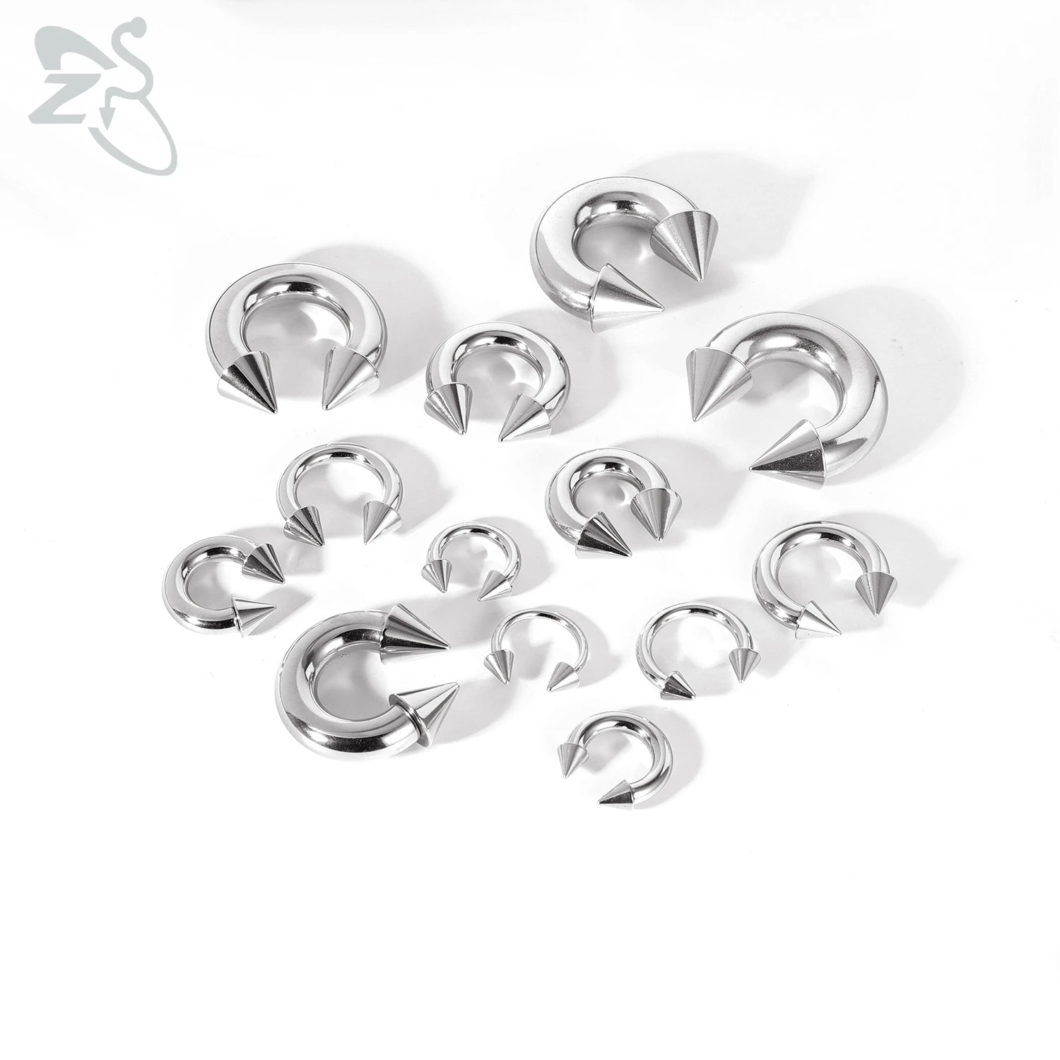 ZS 20G Anneaux De Nez à Pointes Et 16G/18G Piercings Lèvres, Septum, Cartilage - Lot Mixte Acier Inoxydable Pour Femmes Et Hommes