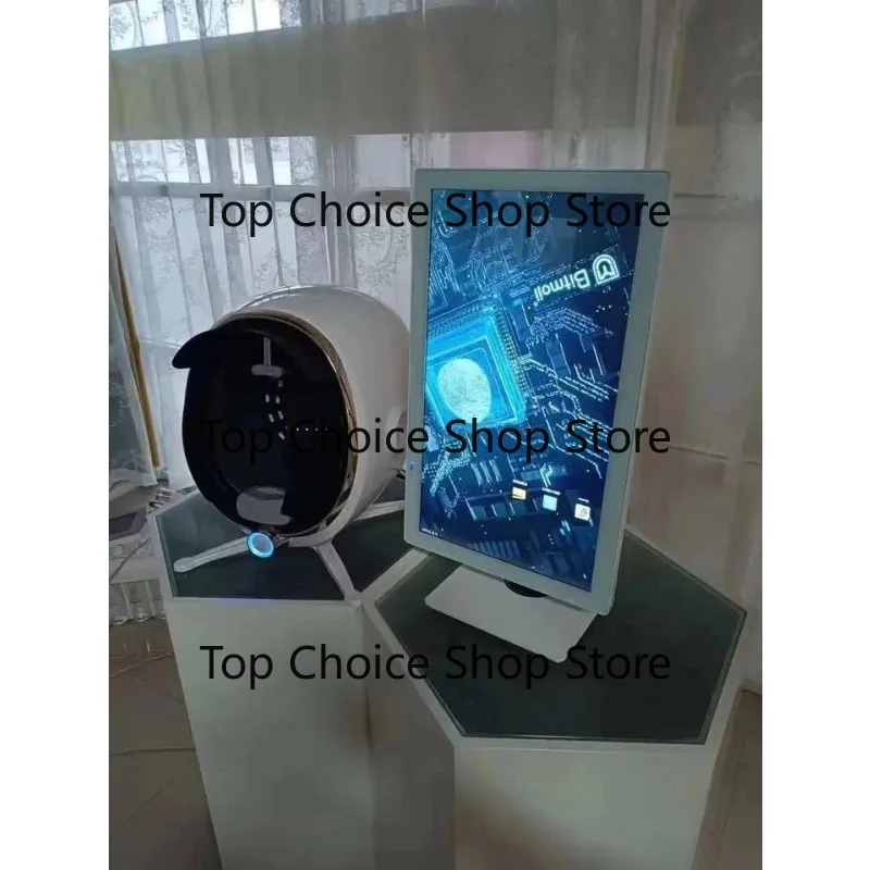 21.5 Inch 3D AI Facial S-kin Analy-zer Intelligent Face Mirror S-kin Condition Scanning Detection Equipment