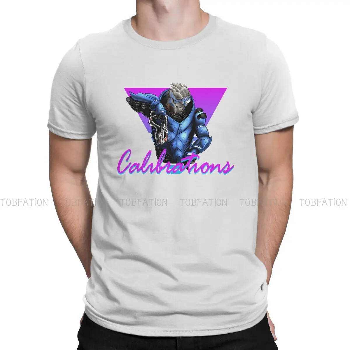 Mass Effect ME1 Game Man TShirt Calibrations Fashion T Shirt 100% Cotton Original Sweatshirts New Trend