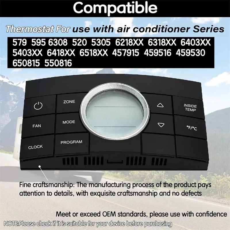 AA81- 3314082011   サーモスタット温度制御パネル RV サーモスタットマルチゾーンコンフォートコントロールセンターサーモスタット 10 ボタン