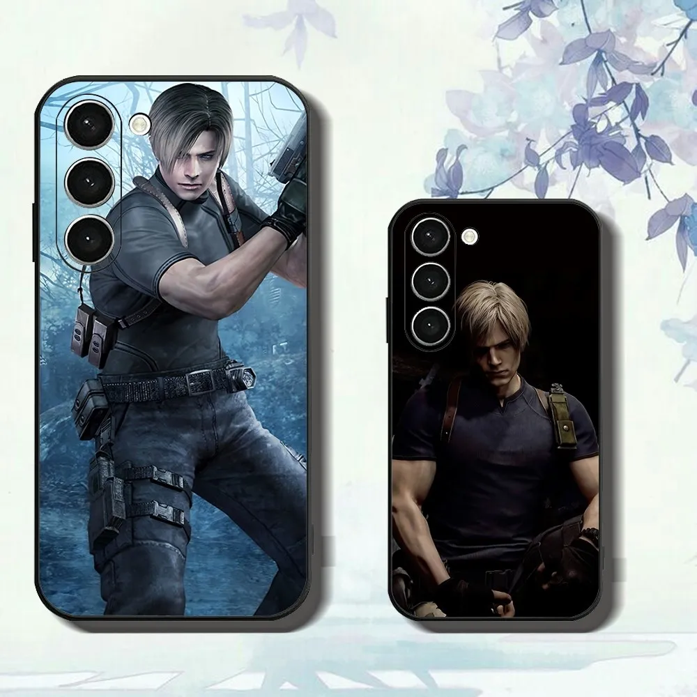 Resident Leon Kennedy E-Evil Phone Case For Samsung Galaxy A52 A12 A51 S21 Edge S22ULTRA S23 S20LITE Plus Ultra Black Cover