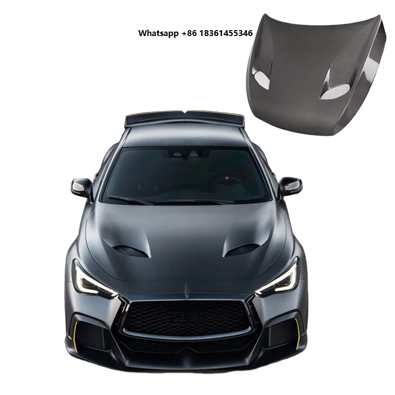 

For Q60 V3 Version Carbon Bonnet High Strength Engine Protective Cover Premium Modified Accessories 2016-2020