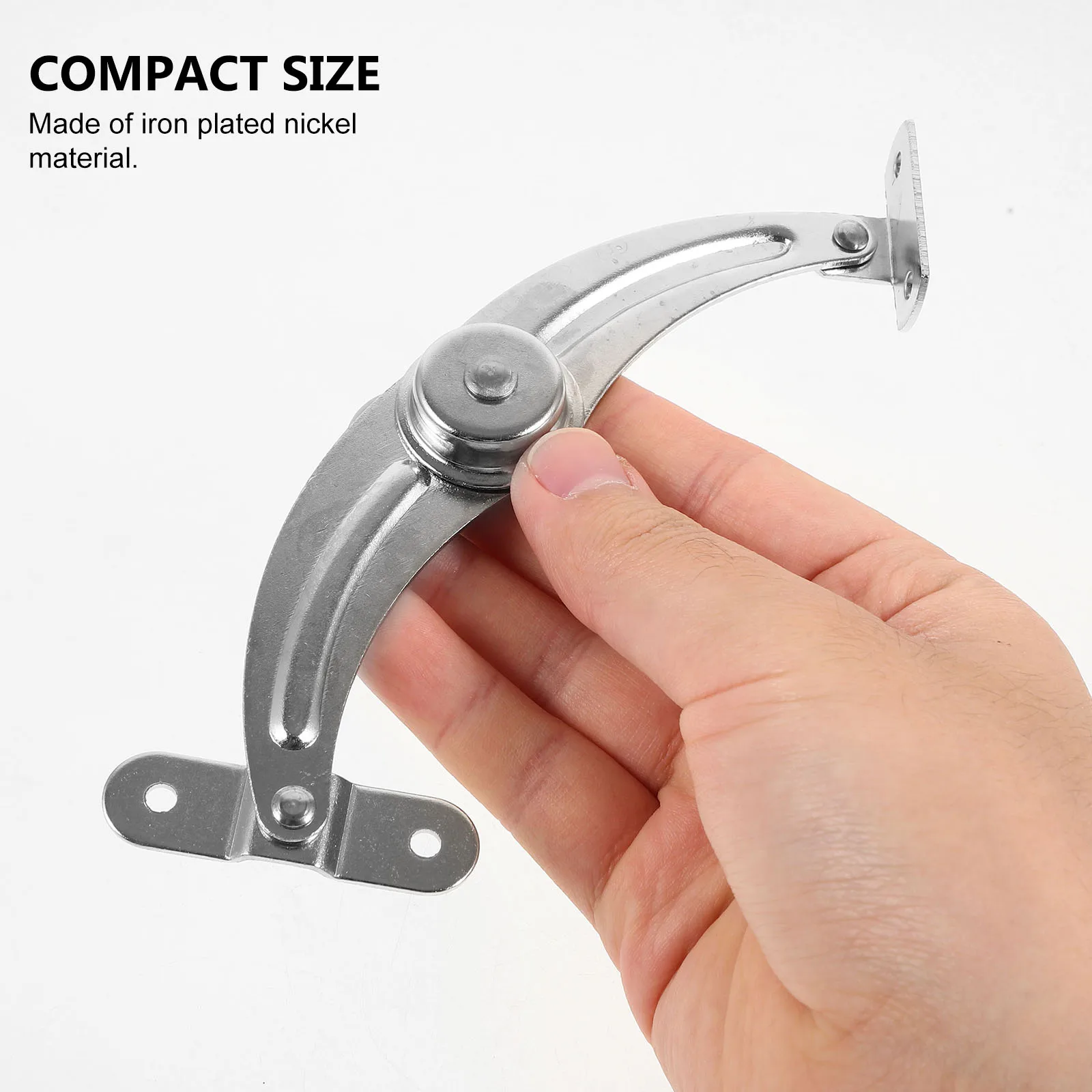 

Cabinet Door Stopper TX90-2 Iron Nickel Right Open Durable Hinges Easy Install Remove Non-corrosion Break Resistant Portable