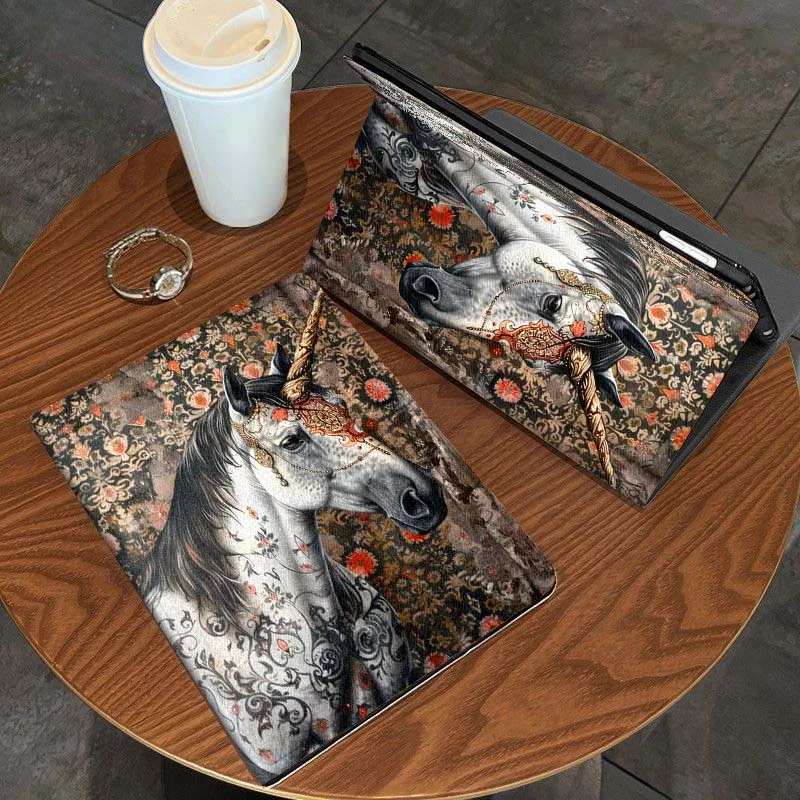 حافظة كمبيوتر لوحي بنمط تصميم حصان ريترو لهاتف OPPO Pad 2 3 4 11 SE X Air 2 Neo Pro 12.1 10.36 11 11.4 13.2 بوصة