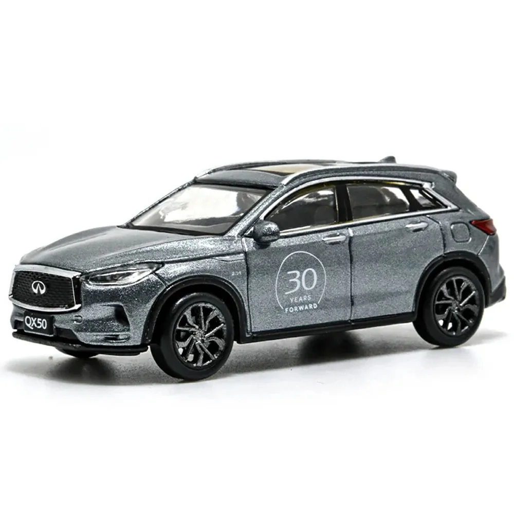 Paudi масштаб 1/64 Infiniti QX50 2018 металлическая модель автомобиля для взрослых 1:64 литый под давлением миниатюрный телефон