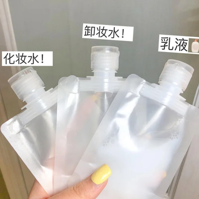 30/50/100ml Refillable Bags Set Travel Essentials Lotion Cosmetics Shampoo Shower Gel Portable Bags