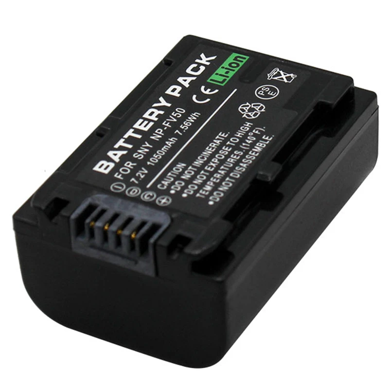 Battery + Charger for Sony HDR-PJ200, HDR-PJ210, HDR-PJ220, PJ230, HDR-PJ260V, HDR-PJ800, HDR-PJ810,HDR-PJ820 Handycam Camcorder