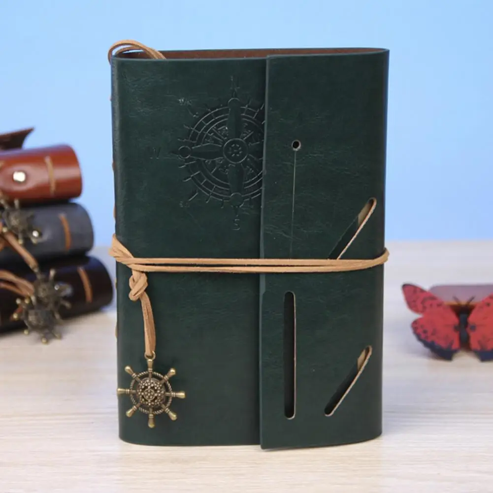 Convenient  Diary Notepad 80 Sheets Travelers Note Book Diary Notepad Vintage Unlined Diary Notebook Stationery Gift