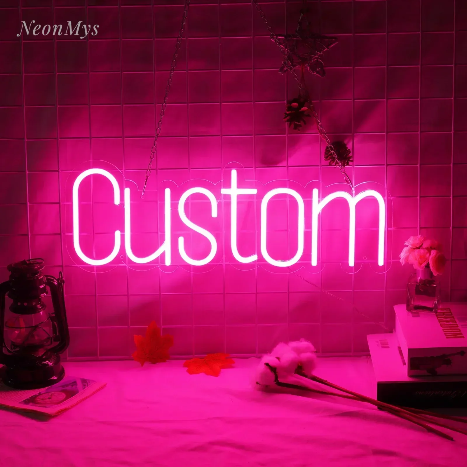 

Custom Neon Flex Signboard Led Heart Pink Bedroom Wall Decor Car Garage Room Decoration Colorful Children Into The Room