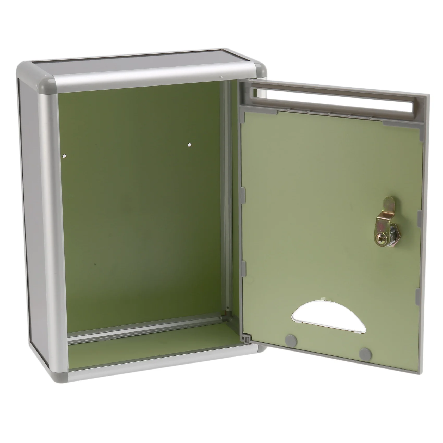 Vintage ล็อค Secure Mail Letter โพสต์กล่องกล่องจดหมายโพสต์กล่องสําหรับ Home Garden เครื่องประดับตกแต่ง