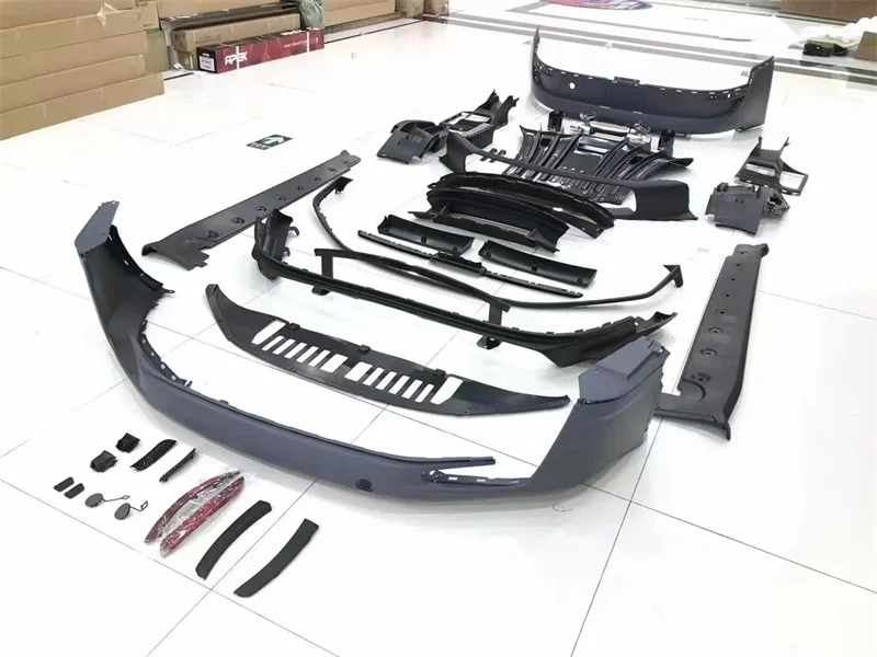 مبيعات المصنع مباشرة مادة بلاستيكية PP GT3 نمط المصد الأمامي التنانير الجانبية المصد الخلفي لمجموعة الجسم بورش 992 الجديدة