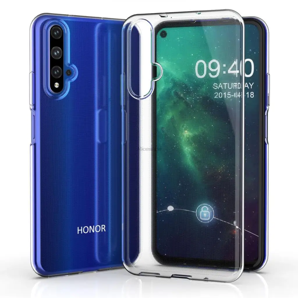 Clear Case for Huawei Nova 5T Ultra-thin clear Case Huawei Nova 5T Transparent Soft silicone TPU Phone Back cover