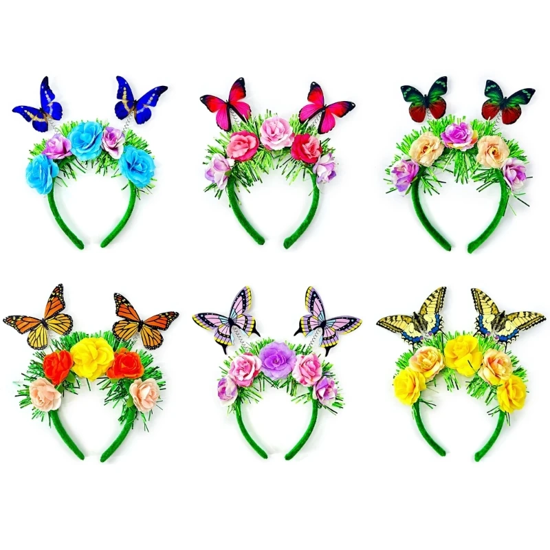 

Festival Celebration Floral Headband Role Play Headgear Carnivals Party Props