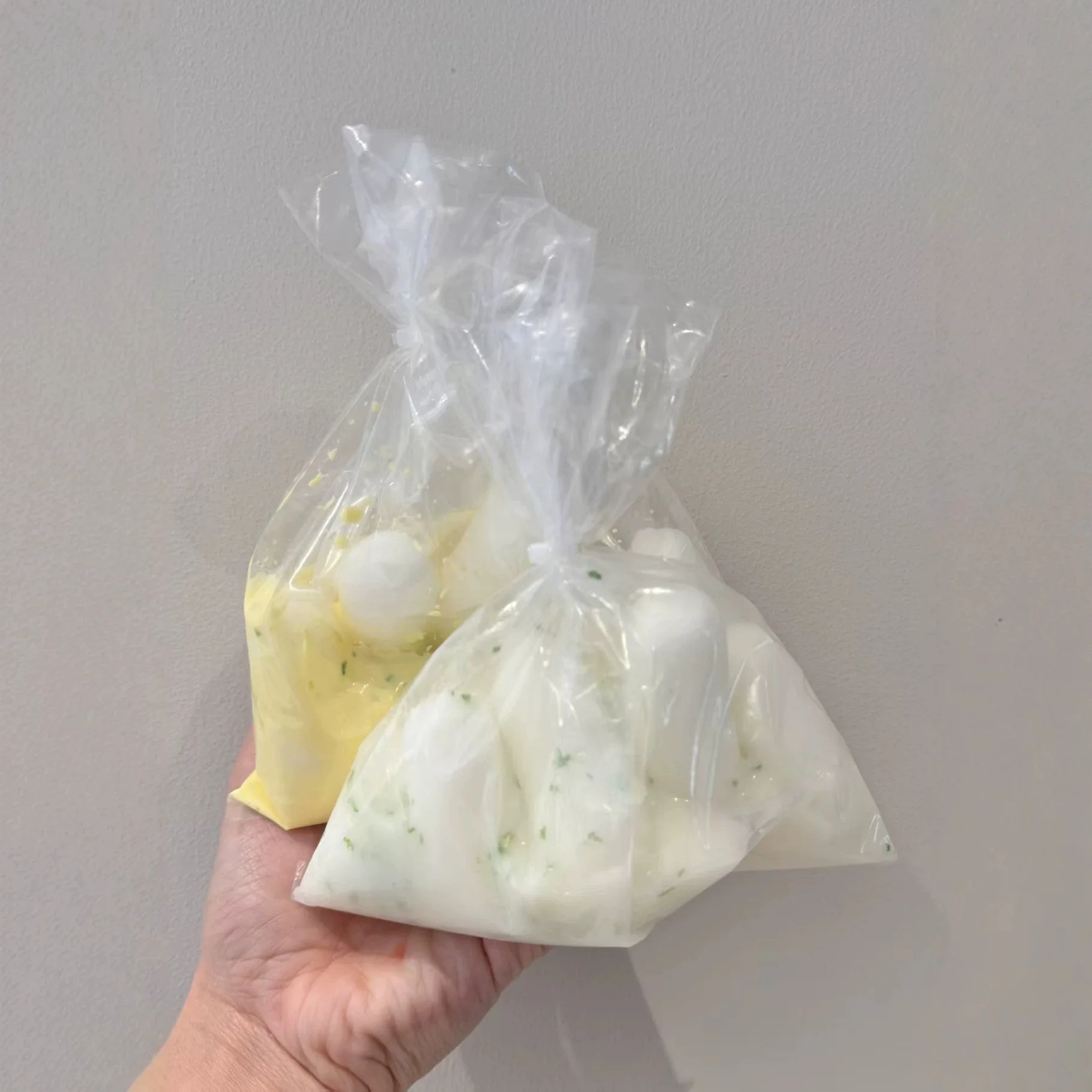 Crispy Squishy Pouch Handmade Crispy Cheese Rice Cake Pouch Crackling Wax Balls Squeeze Bag Stress Relief ASMR Fidget Toys - view 5