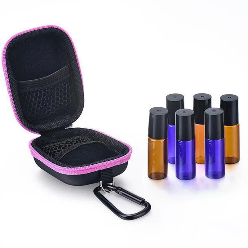 1Pc EVA Esential Oil Roll On 5 ml Essential Oil Carrying Collecting Case Portable Essential Oils Storage Case Carry Case