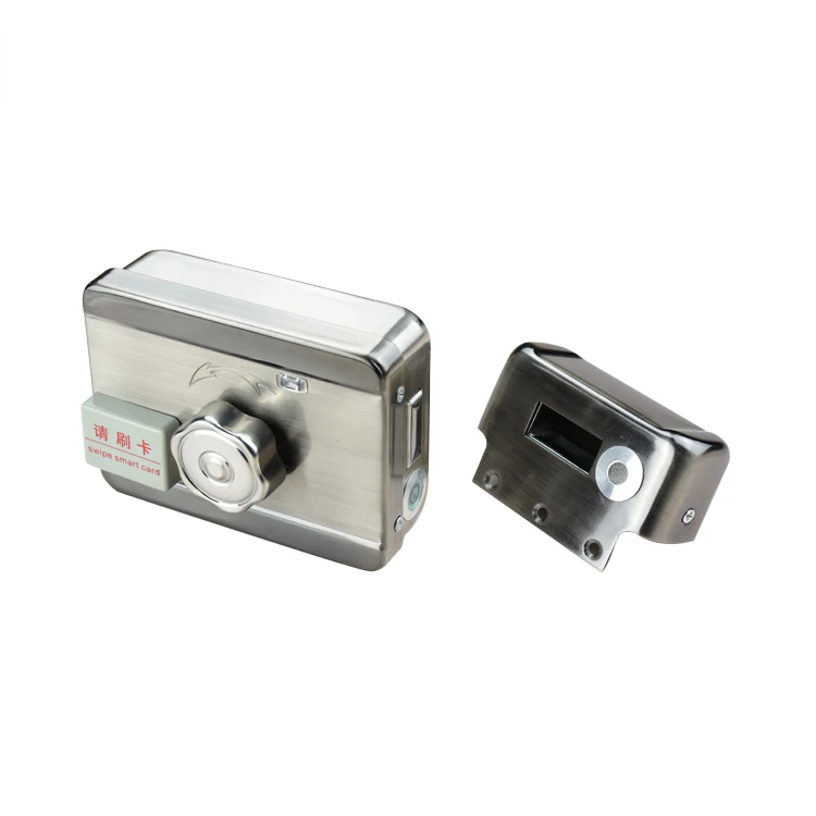 Intelligent All-In-One electric motor lock Double Cylinder for glass door