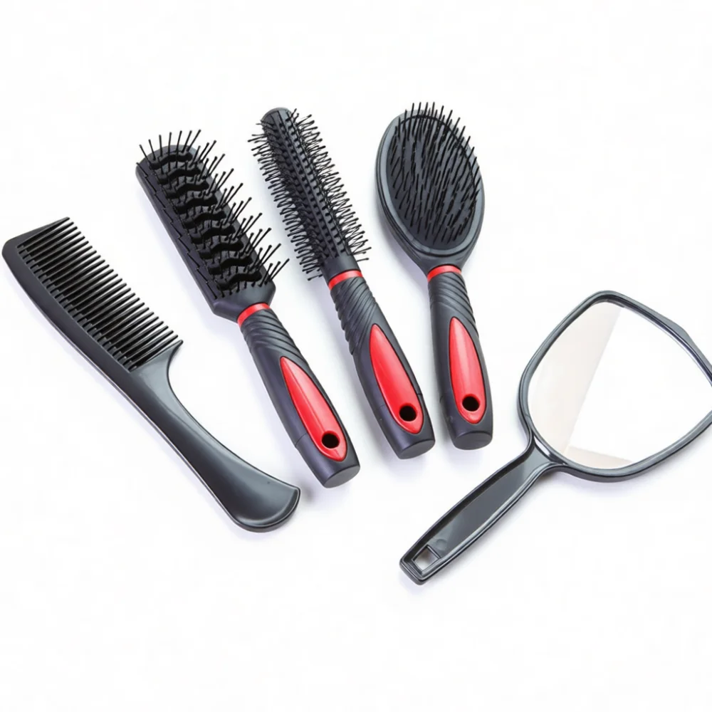 耐久性のあるプラスチック製ヘアスタイリングコームコレクション - Men'S Grooming Mirror のレビューと価格