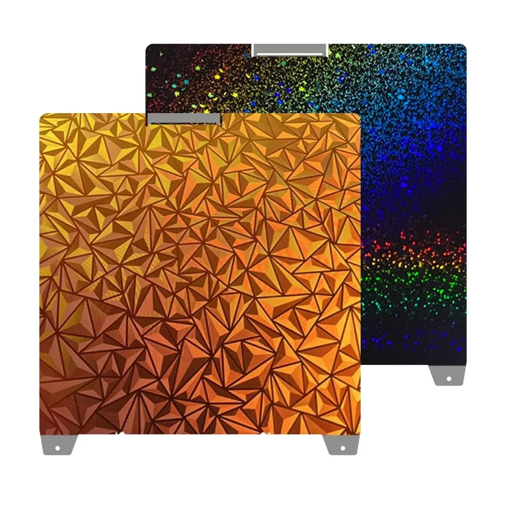 For Creality K2 Plus Build Plate Smooth Textured PEO PEI Sheet 370x370mm Double Sided Printing Spring Steel Sheet Heated Bed 2