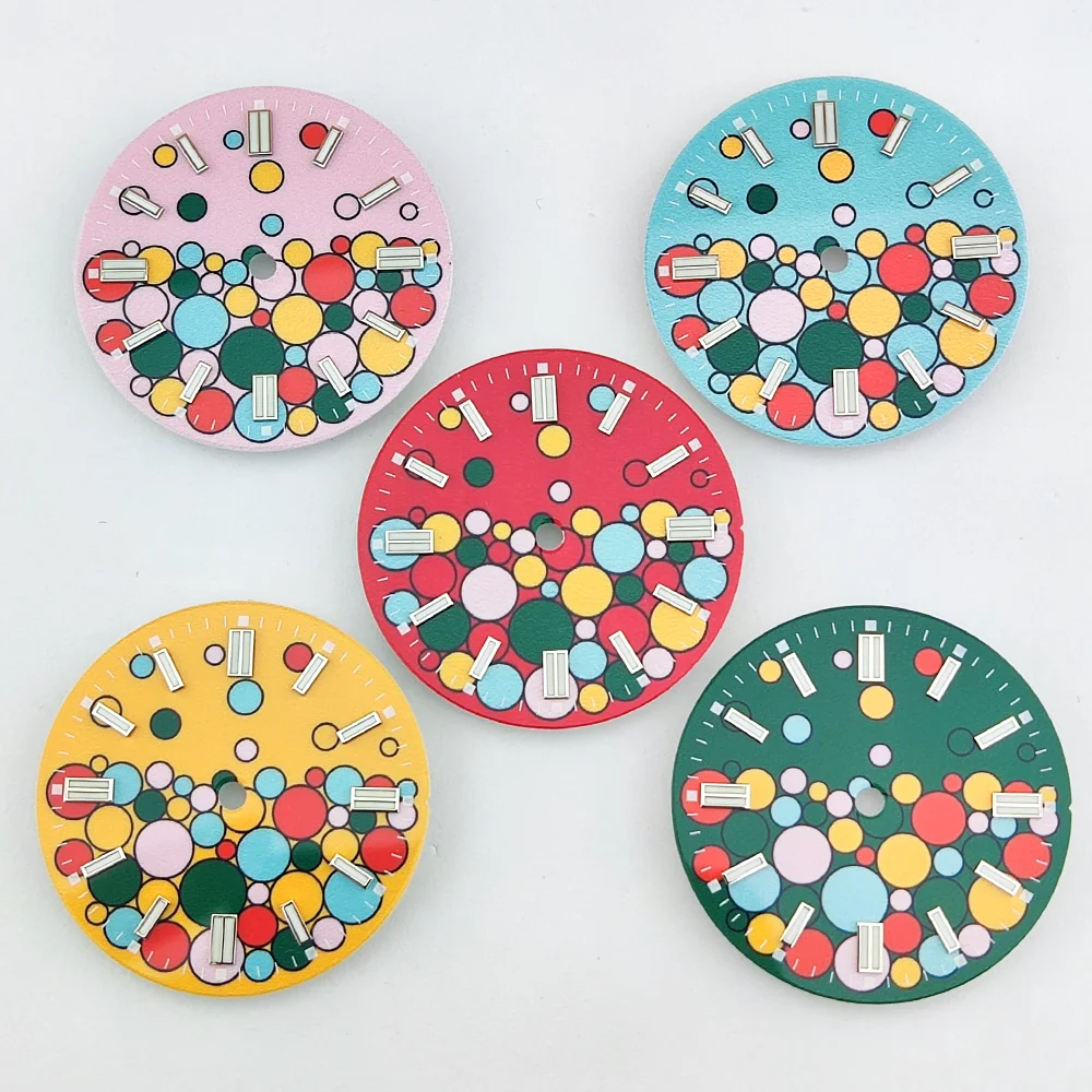 NH35 الطلب نقطة نمط الطلب الأخضر مضيئة الطلب يناسب NH35/NH36 أجزاء الحركة استبدال الملحقات ساعة بطلب