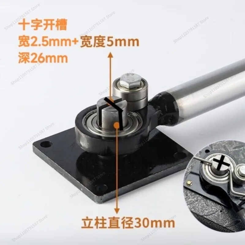 For Manual Flat Iron Bending Machine Copper Bar Bending  Steel Plate Copper Plate Iron Wire Strip Right Angle 90 Degree