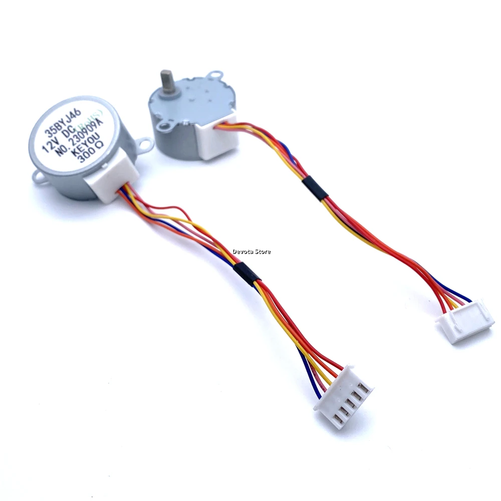 35BYJ46 DC 5V 12V 300 ohm 24V Passo permanente, motore ad ingranaggi magnetico Piccolo umidificatore passo-passo Parti di riparazione