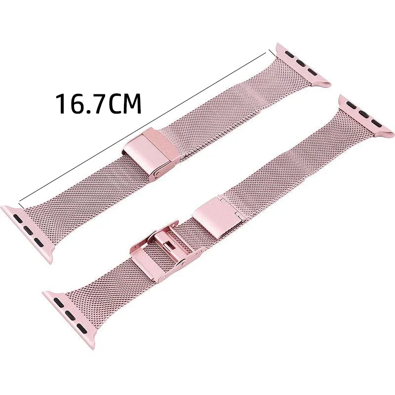 Milanese Loop Strap for Apple Watch Bracelet 49mm 45mm 44mm 42mm 41mm 40mm 46mm Metal Band iwatch SE Ultra series 10 9 8 7 6 5 4