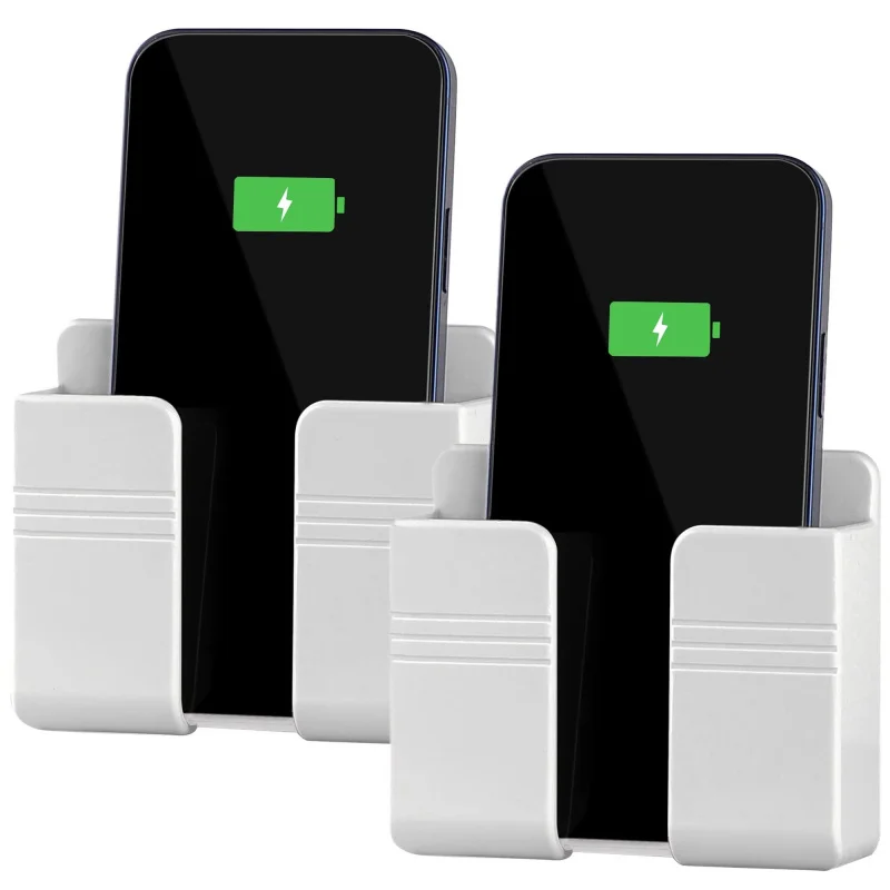 1/2/3/5pcs Phone Holder Wall Mounted, Phone Stand with Self Adhesive. Phone Holder for RV Charging Compatible with iPhone