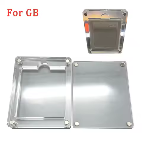 1/3/4 Grid for Gameboy Color GBC GB Transparent Storage Game Card Collection Box Acrylic Display Box with Magnetic Cover