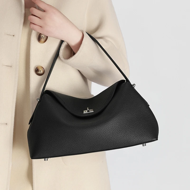 Damen Echtleder-Handtasche Modische Retro-Designer Luxustasche Hochwertige Rindsleder-Tasche mit Großer Kapazität für Casual-Shopping