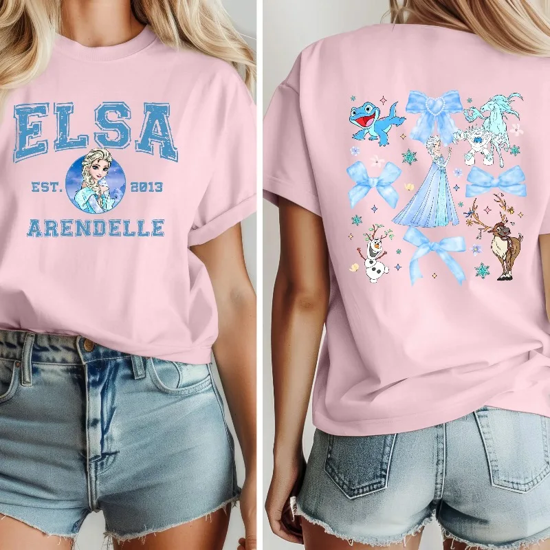 เสื้อเอลซ่า เสื้อดิสนีย์โฟรเซ่น เสื้อโคเก็ตต์โบว์ เสื้อเอลซ่า เสื้อโบว์สีฟ้า เสื้อโฟรเซ่น เสื้อเอลซ่า