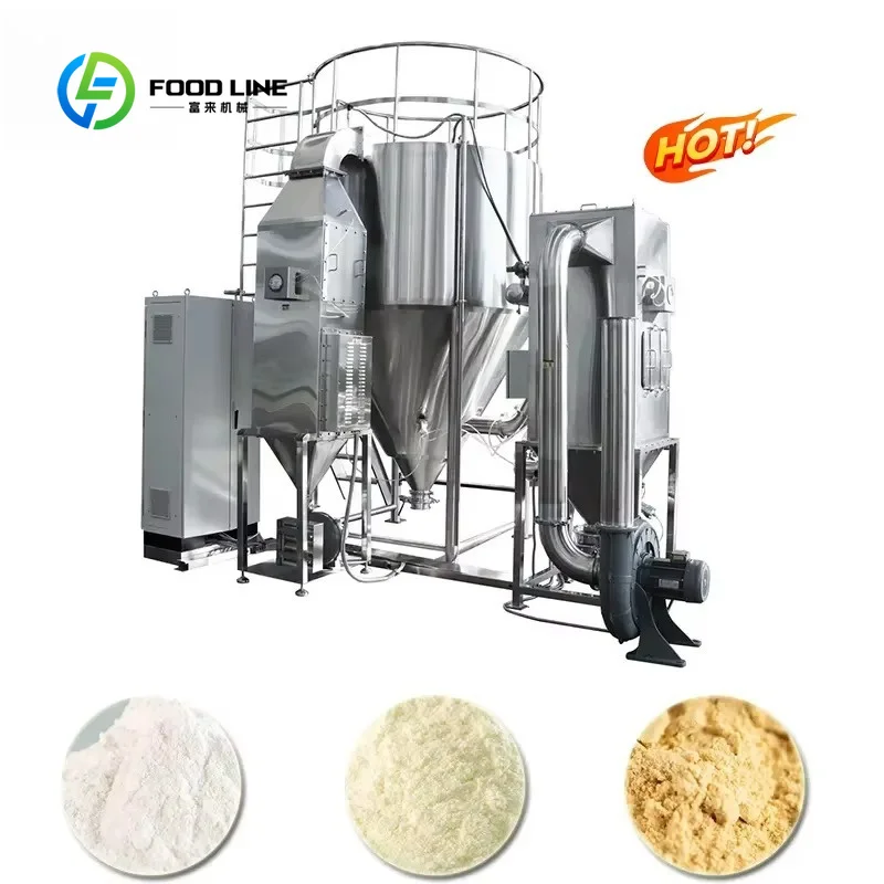 Secador por Aspersión de Serie Industrial Personalizado, Máquina de Secado de Gran Capacidad para la Fabricación de Polvo de Stevia