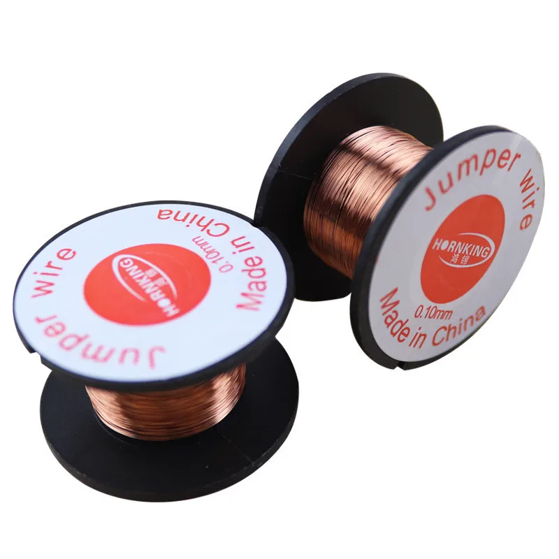 5PCS  0.1mm Copper Soldering Solder PPA Link Jumper Wire Maintenance Jump Line Enamelled Repair Reel Welding Wire